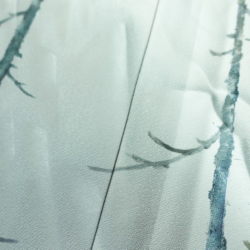 付け下げ 落款入り 植村彩弘 正絹 風景柄 袷仕立て 身丈151cm 裄丈65cm リサイクル着物 着物 入学式 卒業式 七五三 お宮参り フォーマル 青・紺_画像9