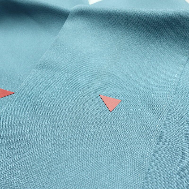 付け下げ 落款入り 植村彩弘 正絹 風景柄 袷仕立て 身丈151cm 裄丈65cm リサイクル着物 着物 入学式 卒業式 七五三 お宮参り フォーマル 青・紺_画像18