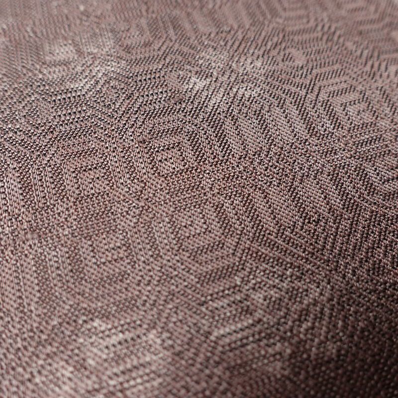 紬 正絹 花柄 袷仕立て 身丈168.5cm 裄丈69cm リサイクル着物 着物 紫・藤色_画像10