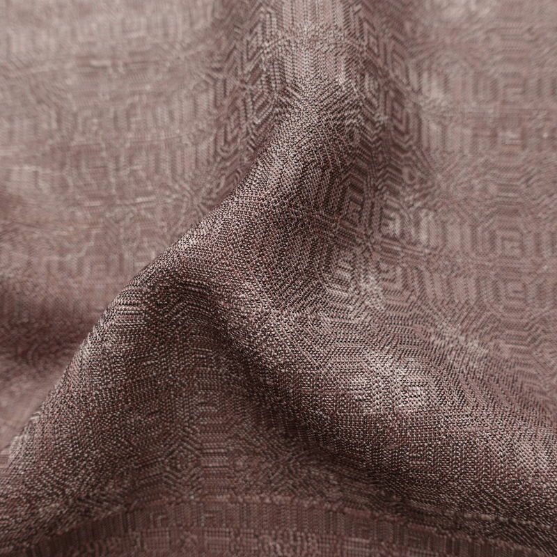 紬 正絹 花柄 袷仕立て 身丈168.5cm 裄丈69cm リサイクル着物 着物 紫・藤色_画像21