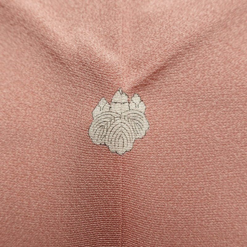 色留袖 しつけ糸付き 縮緬 一つ紋付き 正絹 古典柄 袷仕立て 身丈153cm 裄丈63.5cm リサイクル着物 着物 箔 共八掛 結婚式 フォーマル ピンク_画像13