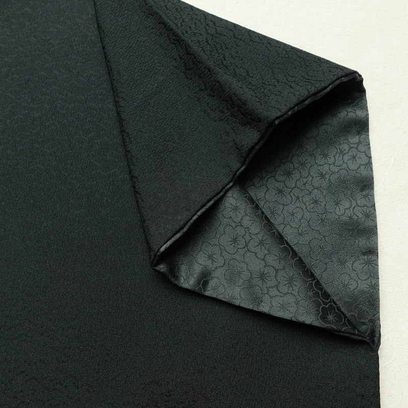 付け下げ 良品 正絹 木の葉・植物柄 袷仕立て 身丈166cm 裄丈68.5cm リサイクル着物 着物 箔 金彩 入学式 卒業式 七五三 フォーマル 緑・うぐいす色_画像16