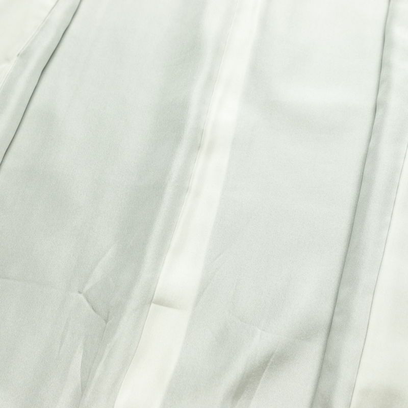 付け下げ 良品 正絹 木の葉・植物柄 袷仕立て 身丈166cm 裄丈68.5cm リサイクル着物 着物 箔 金彩 入学式 卒業式 七五三 フォーマル 緑・うぐいす色_画像19