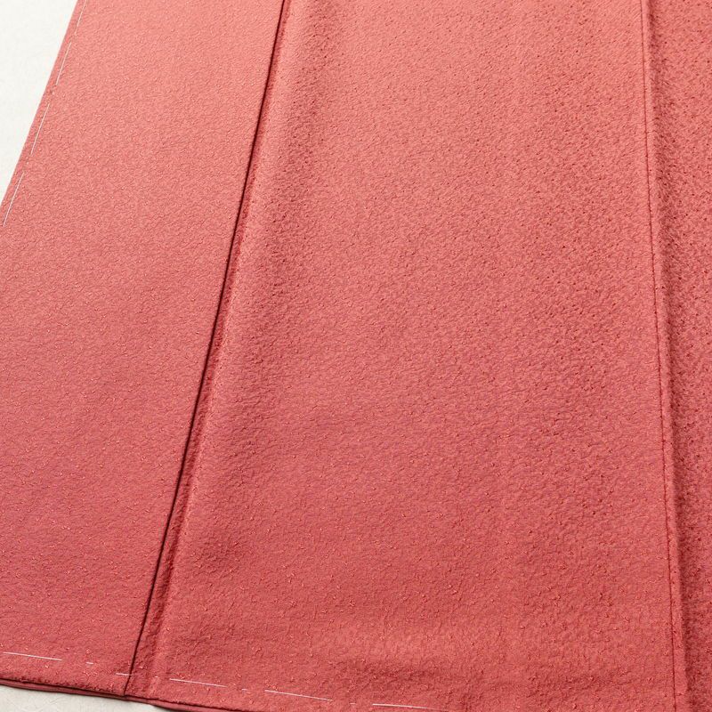 色無地 良品 しつけ糸付き 一つ紋付き 正絹 無地 袷仕立て 身丈162cm 裄丈63.5cm リサイクル着物 着物 入学式 お茶会 七五三 お宮参り フォーマル ピンク_画像4