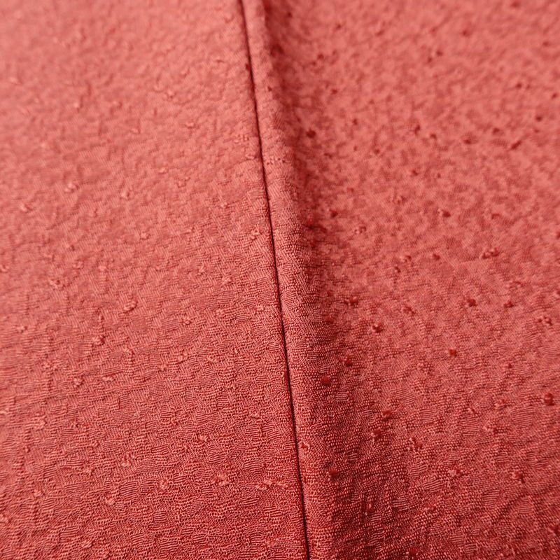 色無地 良品 しつけ糸付き 一つ紋付き 正絹 無地 袷仕立て 身丈162cm 裄丈63.5cm リサイクル着物 着物 入学式 お茶会 七五三 お宮参り フォーマル ピンク_画像11