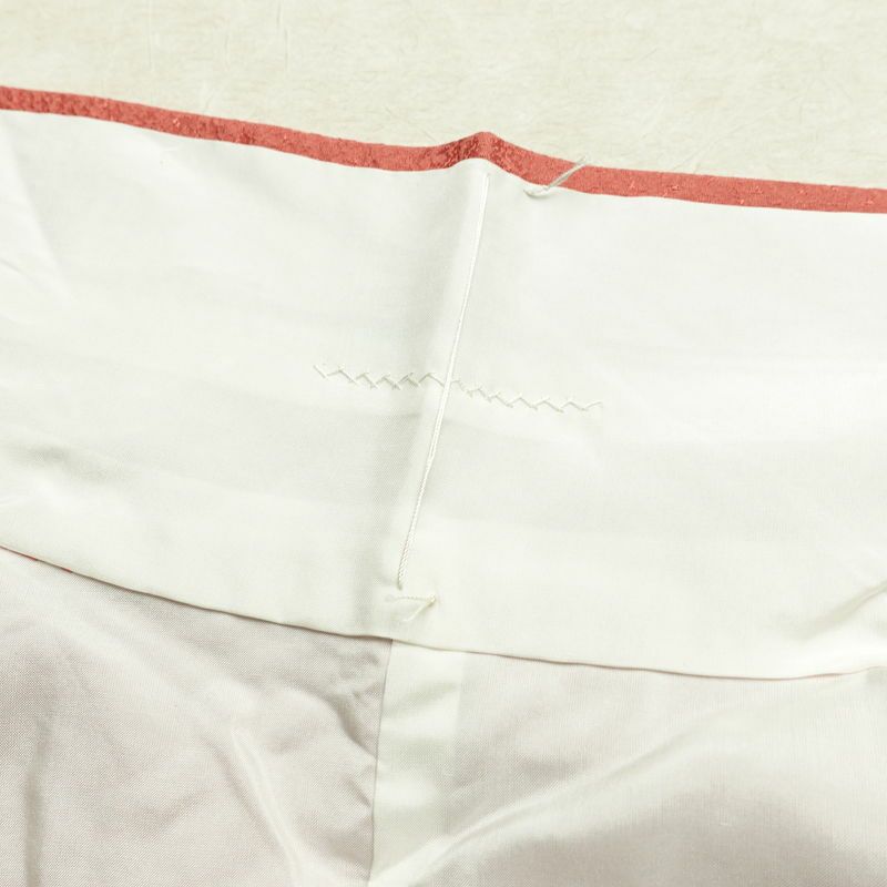 色無地 良品 しつけ糸付き 一つ紋付き 正絹 無地 袷仕立て 身丈162cm 裄丈63.5cm リサイクル着物 着物 入学式 お茶会 七五三 お宮参り フォーマル ピンク_画像20