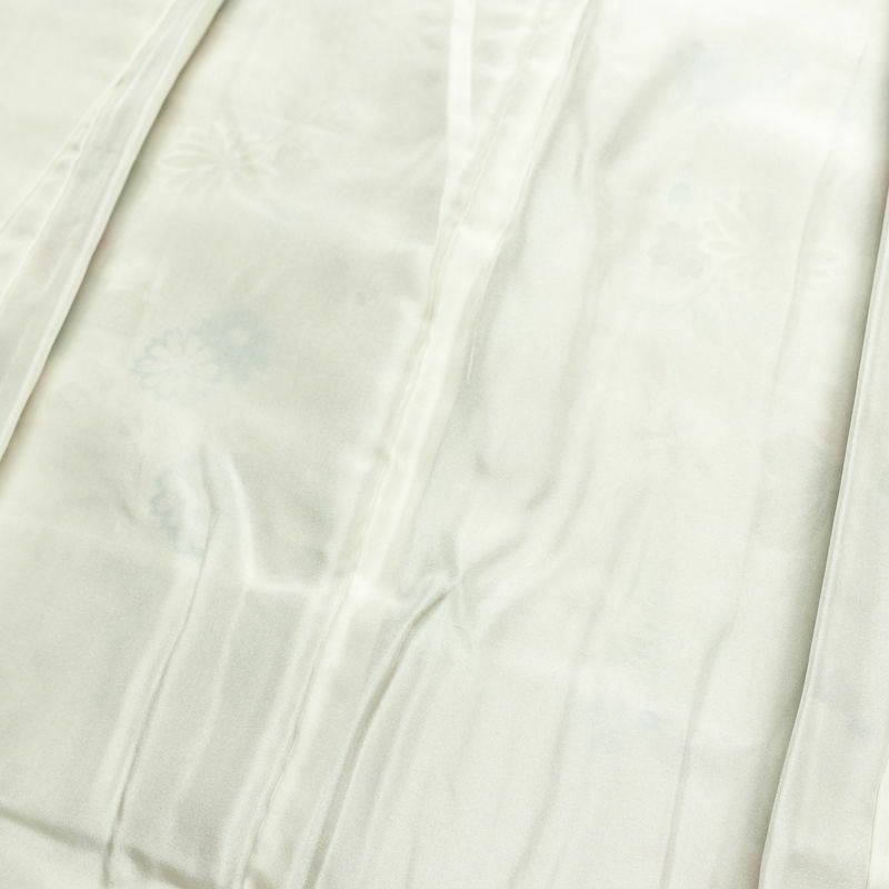 小紋 しつけ糸付き 正絹 花柄 袷仕立て 身丈166cm 裄丈64cm リサイクル着物 着物 多色使い_画像19