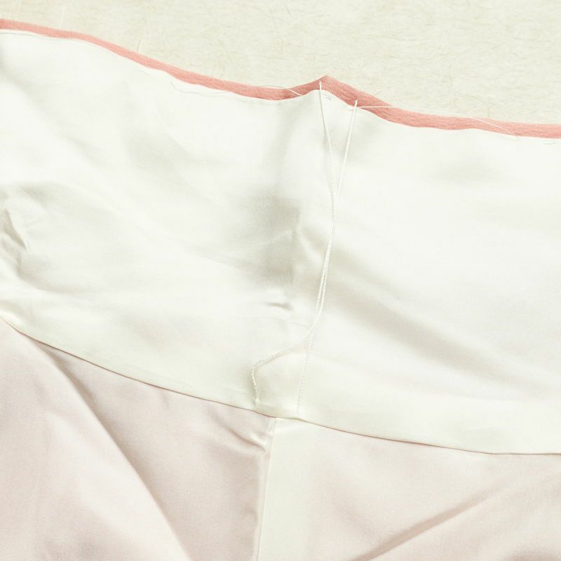 付け下げ 美品 しつけ糸付き 色無地絵羽付下 正絹 古典柄 袷仕立て 身丈154cm 裄丈63.5cm リサイクル着物 着物 入学式 卒業式 七五三 お宮参り フォーマル シンプル ピンク_画像20