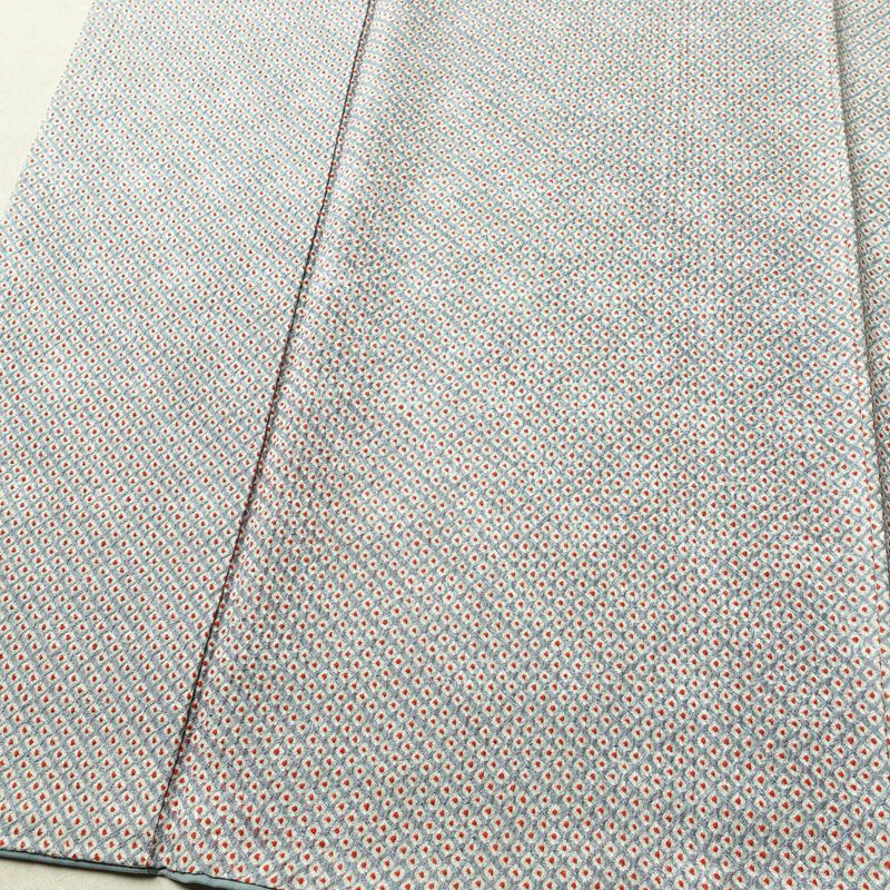 小紋 絞り 総絞り 正絹 古典柄 袷仕立て 身丈165cm 裄丈67.5cm リサイクル着物 着物 青・紺_画像4