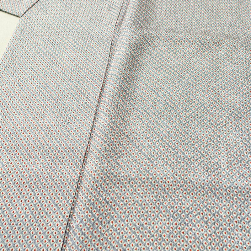 小紋 絞り 総絞り 正絹 古典柄 袷仕立て 身丈165cm 裄丈67.5cm リサイクル着物 着物 青・紺_画像5