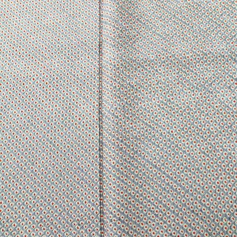 小紋 絞り 総絞り 正絹 古典柄 袷仕立て 身丈165cm 裄丈67.5cm リサイクル着物 着物 青・紺_画像6