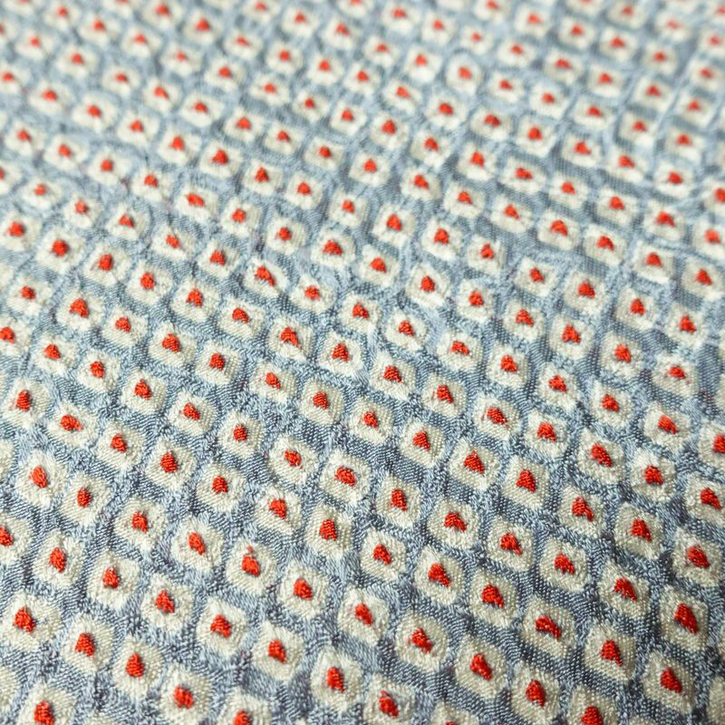 小紋 絞り 総絞り 正絹 古典柄 袷仕立て 身丈165cm 裄丈67.5cm リサイクル着物 着物 青・紺_画像7