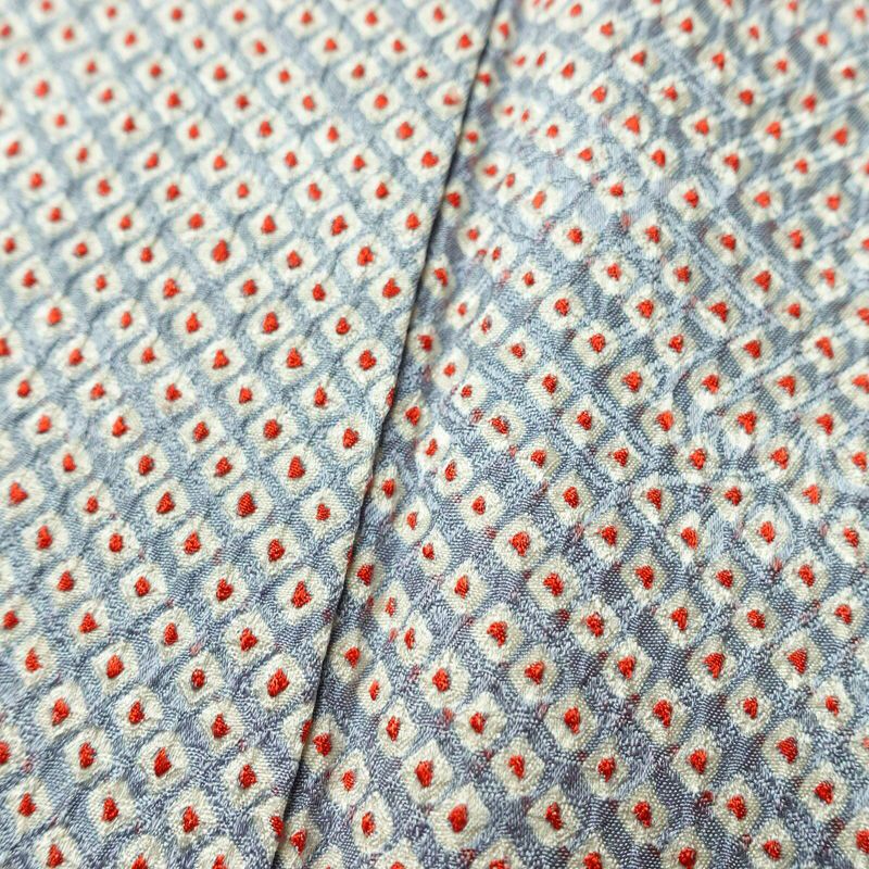 小紋 絞り 総絞り 正絹 古典柄 袷仕立て 身丈165cm 裄丈67.5cm リサイクル着物 着物 青・紺_画像8