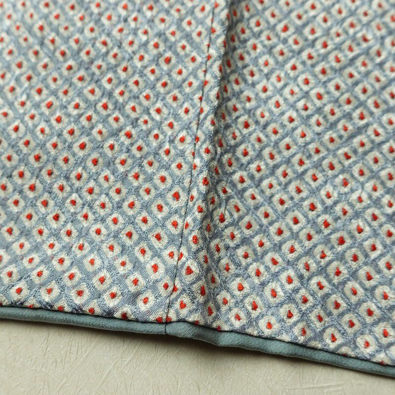 小紋 絞り 総絞り 正絹 古典柄 袷仕立て 身丈165cm 裄丈67.5cm リサイクル着物 着物 青・紺_画像10