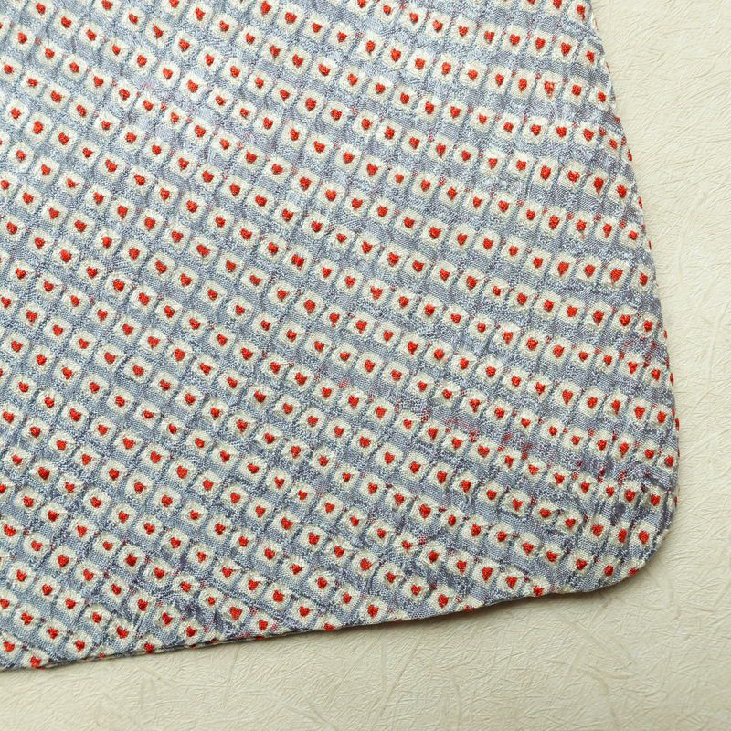 小紋 絞り 総絞り 正絹 古典柄 袷仕立て 身丈165cm 裄丈67.5cm リサイクル着物 着物 青・紺_画像14