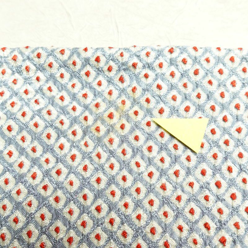 小紋 絞り 総絞り 正絹 古典柄 袷仕立て 身丈165cm 裄丈67.5cm リサイクル着物 着物 青・紺_画像18