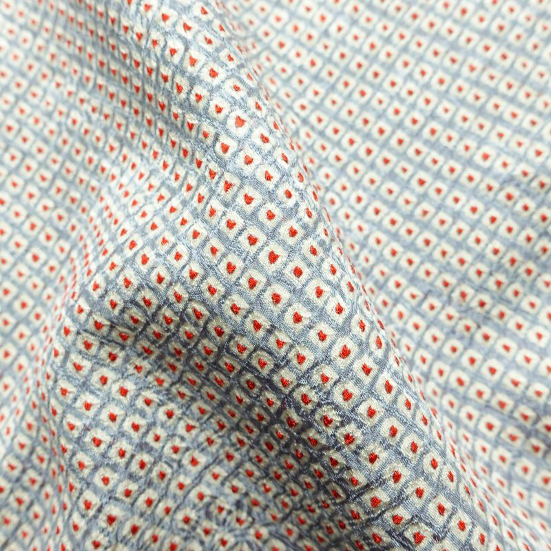 小紋 絞り 総絞り 正絹 古典柄 袷仕立て 身丈165cm 裄丈67.5cm リサイクル着物 着物 青・紺_画像21