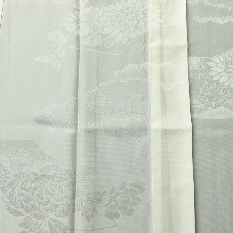 長襦袢 良品 ポリエステル 古典柄 袖無双・胴抜き 身丈131.5cm 裄丈64cm リサイクル着物 着物 フォーマル クリーム_画像6