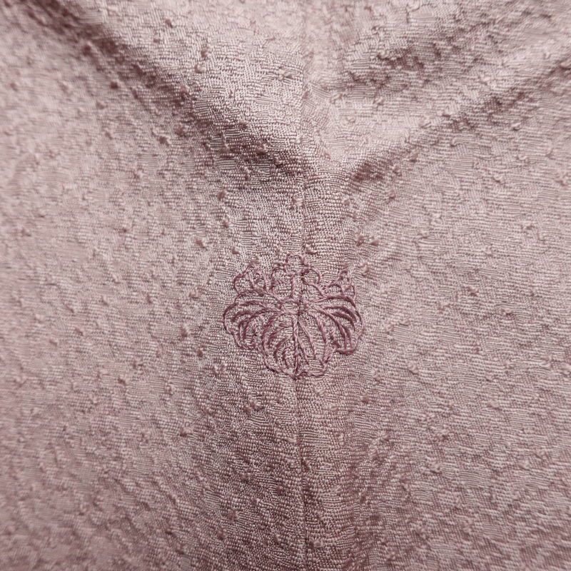 色無地 一つ紋付き 正絹 無地 袷仕立て 身丈152cm 裄丈63.5cm リサイクル着物 着物 お茶会 フォーマル 紫・藤色_画像11