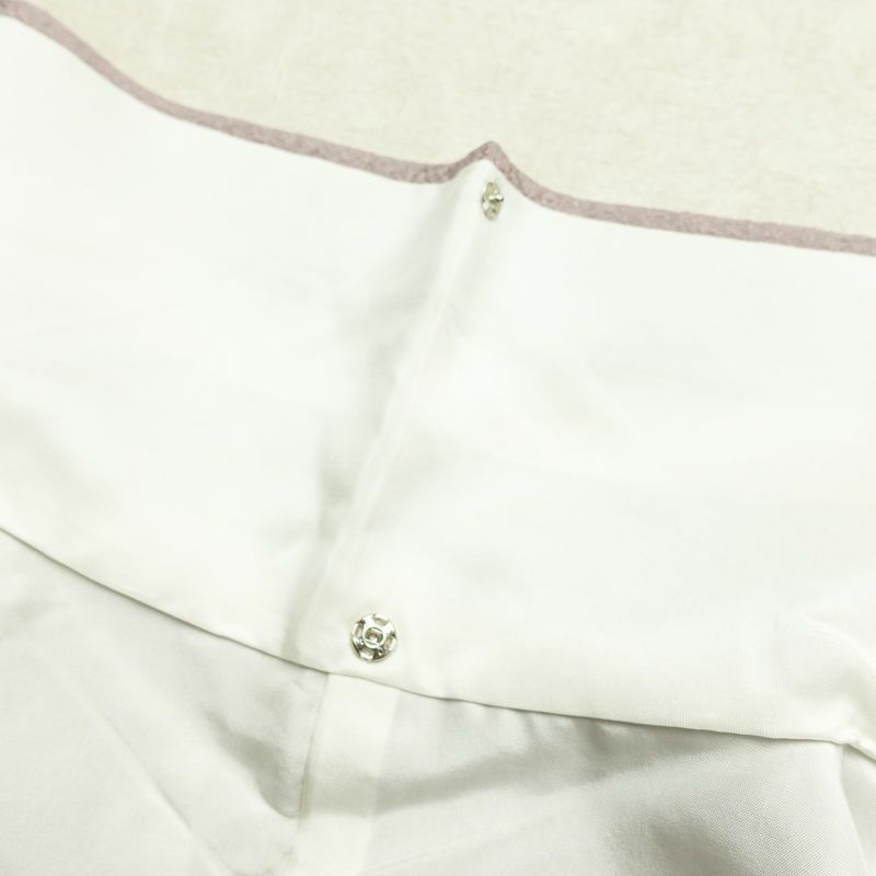 色無地 一つ紋付き 正絹 無地 袷仕立て 身丈152cm 裄丈63.5cm リサイクル着物 着物 お茶会 フォーマル 紫・藤色_画像18