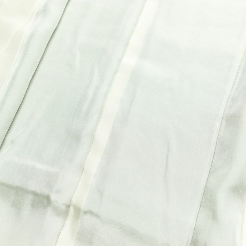 色無地 良品 毎田仁郎 落款入り 一つ紋付き 正絹 木の葉・植物柄 袷仕立て 身丈163cm 裄丈63cm リサイクル着物 一部しつけ糸付き 着物 入学式 卒業式 お茶会 七五三 お宮参り フォーマル 青・紺_画像18