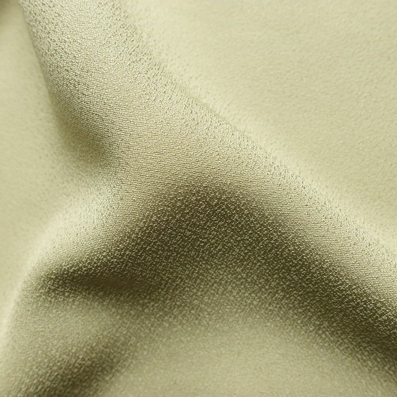 色留袖 良品 しつけ糸付き 一つ紋付き 正絹 風景柄 袷仕立て 身丈152cm 裄丈63cm リサイクル着物 着物 箔 結婚式 パーティー フォーマル ベージュ_画像21