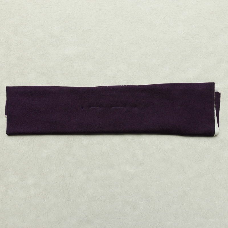 付け下げ 良品 落款入り 正絹 花柄 袷仕立て 身丈166.5cm 裄丈66.5cm リサイクル着物 着物 箔 金彩 入学式 卒業式 七五三 お宮参り フォーマル シンプル 水仙 紫・藤色_画像21