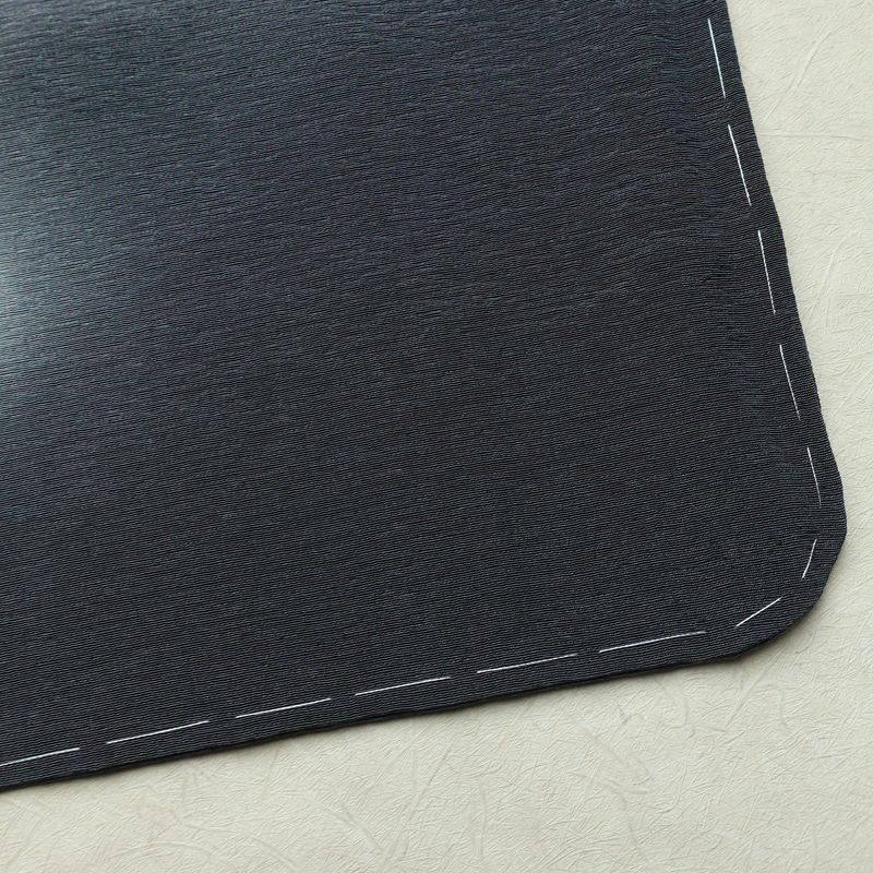 付け下げ 樽本伊勢蔵 京友禅伝統工芸士 落款入り 縮緬 正絹 茶道具 その他の柄 袷仕立て 身丈163.5cm 裄丈70.5cm リサイクル着物 着物 金彩 入学式 卒業式 七五三 お宮参り フォーマル シンプル 青・紺_画像16