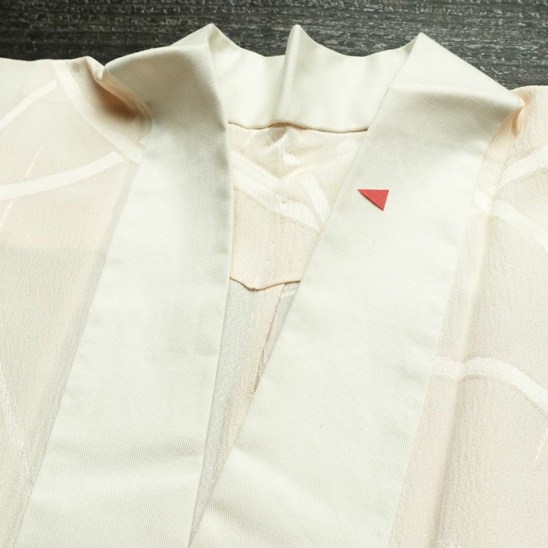 長襦袢 正絹 木の葉・植物柄 袖無双・胴抜き 身丈133cm 裄丈66cm リサイクル着物 着物 フォーマル ピンク_画像16