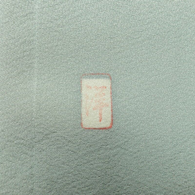 訪問着 落款入り 縮緬 一つ紋付き 正絹 風景柄 袷仕立て 身丈155cm 裄丈66cm リサイクル着物 着物 入学式 卒業式 七五三 お宮参り フォーマル 上品 青・紺_画像11