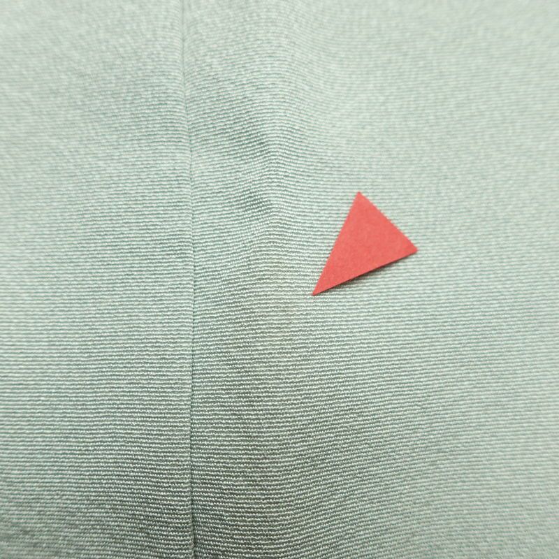 訪問着 落款入り 縮緬 一つ紋付き 正絹 風景柄 袷仕立て 身丈155cm 裄丈66cm リサイクル着物 着物 入学式 卒業式 七五三 お宮参り フォーマル 上品 青・紺_画像14