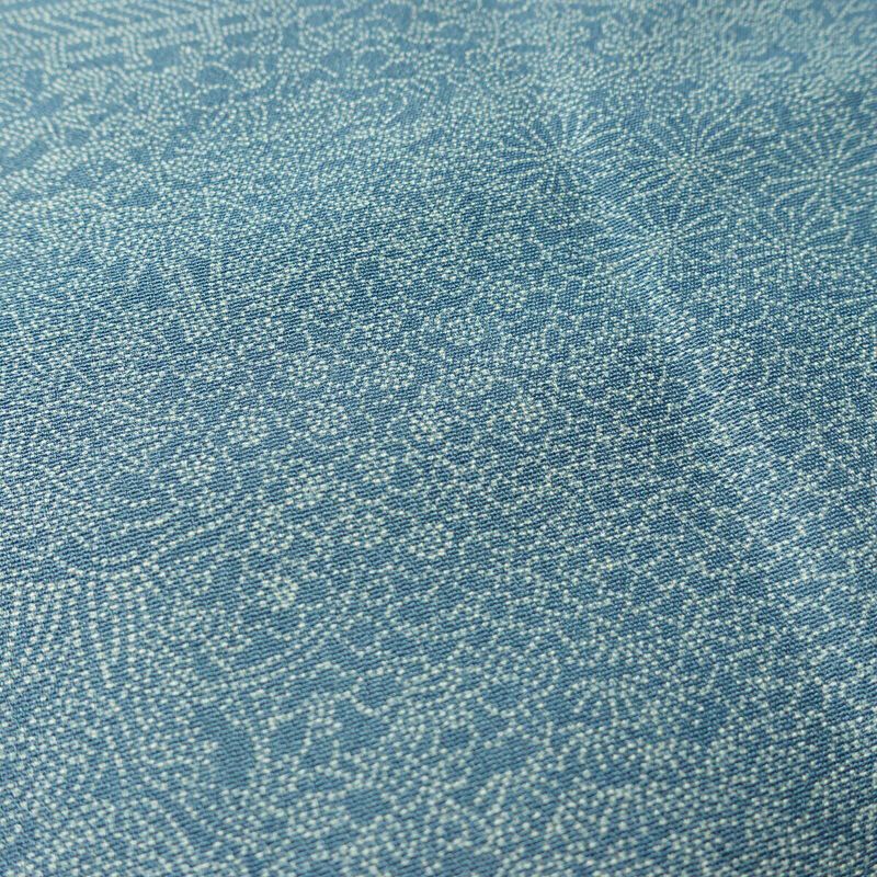 小紋 江戸小紋 混紡 古典柄 袷仕立て 身丈155.5cm 裄丈65.5cm リサイクル着物 着物 青・紺_画像8