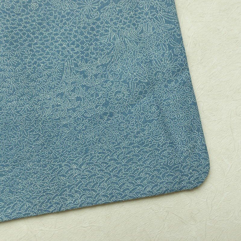 小紋 江戸小紋 混紡 古典柄 袷仕立て 身丈155.5cm 裄丈65.5cm リサイクル着物 着物 青・紺_画像16