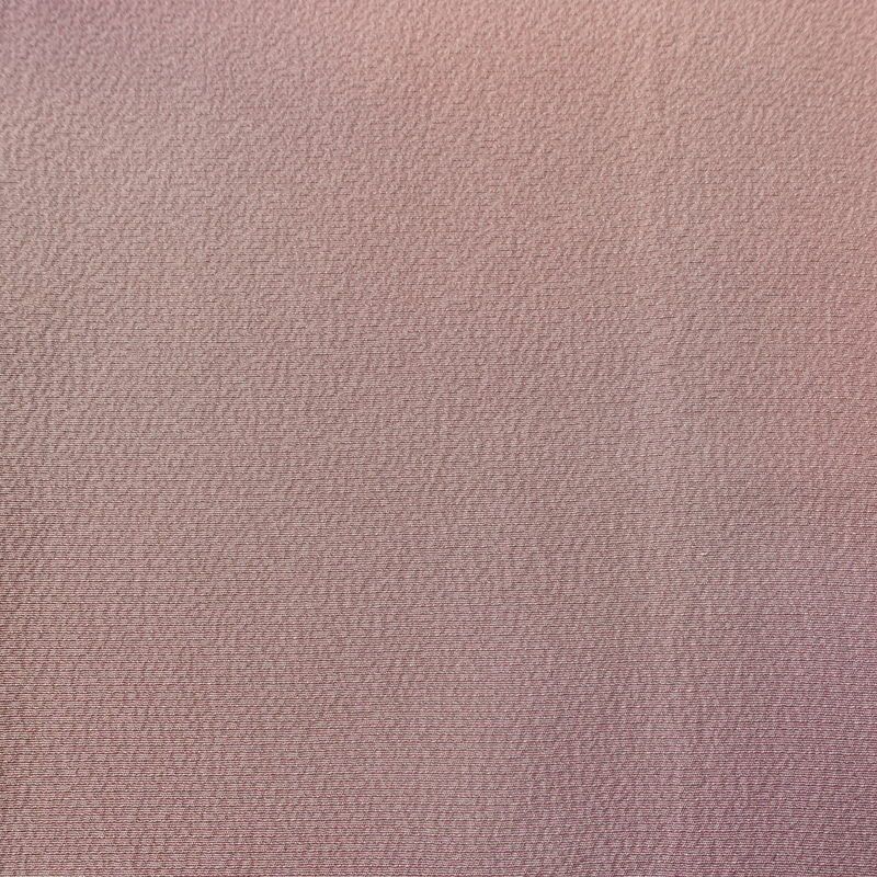 小紋 斉藤三才 落款入り 縮緬 一つ紋付き 正絹 その他の柄 袷仕立て 身丈155cm 裄丈64cm リサイクル着物 着物 紫・藤色_画像7