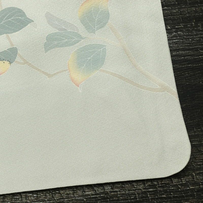 訪問着 落款入り 一つ紋付き 正絹 花柄 袷仕立て 身丈151.5cm 裄丈62.5cm リサイクル着物 着物 共八掛 入学式 卒業式 七五三 お宮参り フォーマル 上品 青・紺_画像16