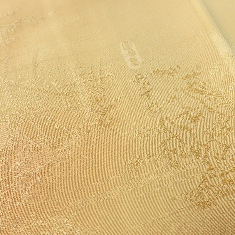 小紋 正絹 風景柄 袷仕立て 身丈152.5cm 裄丈65cm リサイクル着物 着物 多色使い_画像10