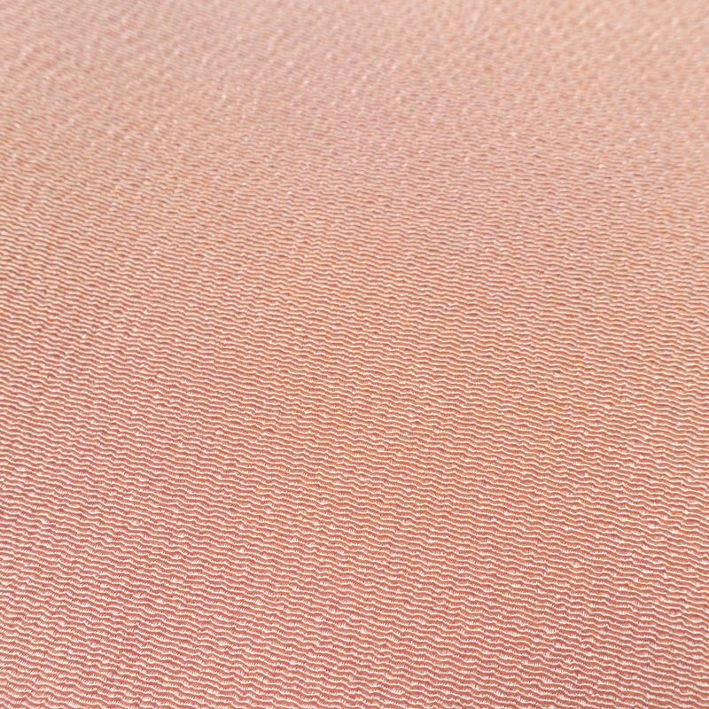 小紋 良品 しつけ糸付き 縮緬 一つ紋付き 正絹 その他の柄 袷仕立て 身丈165cm 裄丈67.5cm リサイクル着物 着物 ぼかし 入学式 七五三 お宮参り フォーマル シンプル ピンク_画像8