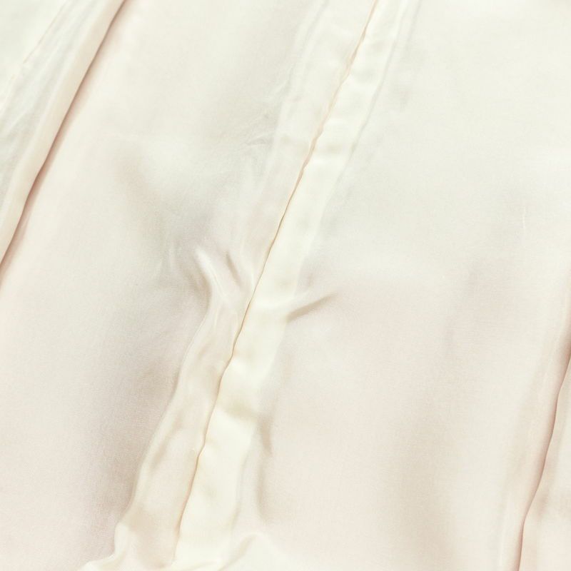 小紋 良品 しつけ糸付き 縮緬 一つ紋付き 正絹 その他の柄 袷仕立て 身丈165cm 裄丈67.5cm リサイクル着物 着物 ぼかし 入学式 七五三 お宮参り フォーマル シンプル ピンク_画像18