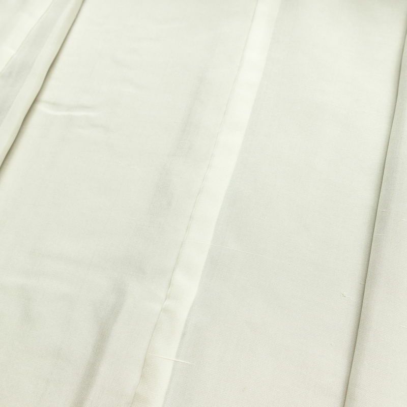 付け下げ 落款入り しつけ糸付き 一つ紋付き 正絹 花柄 袷仕立て 身丈162cm 裄丈63cm リサイクル着物 着物 洒落 紬地 ベージュ_画像20