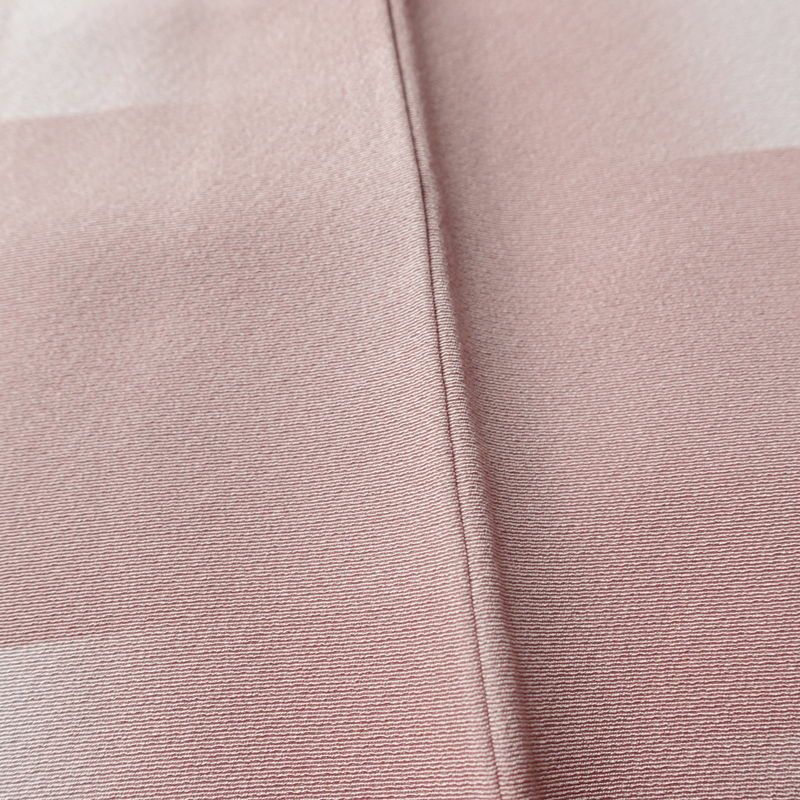 小紋 縮緬 正絹 その他の柄 袷仕立て 身丈162.5cm 裄丈66.5cm リサイクル着物 着物 シンプル ピンク_画像10