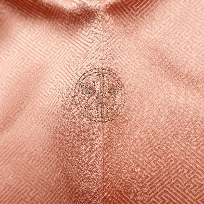 付け下げ 一つ紋付き 正絹 古典柄 袷仕立て 身丈162cm 裄丈67cm リサイクル着物 着物 刺繍 金彩 入学式 卒業式 七五三 お宮参り フォーマル ピンク_画像13