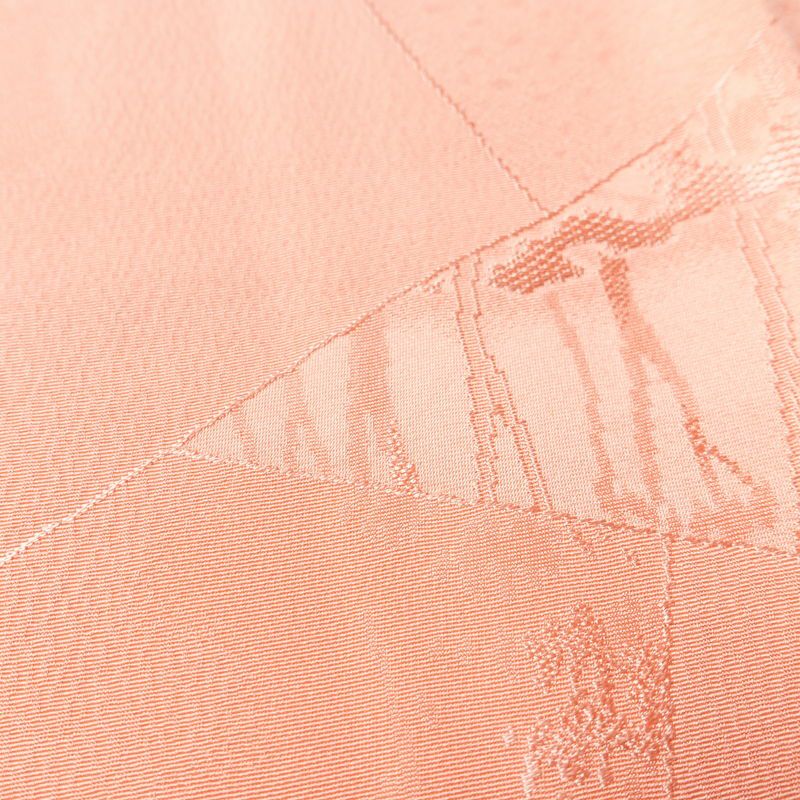 色無地 しつけ糸付き 正絹 木の葉・植物柄 袷仕立て 身丈160.5cm 裄丈64.5cm リサイクル着物 着物 フォーマル ピンク_画像10