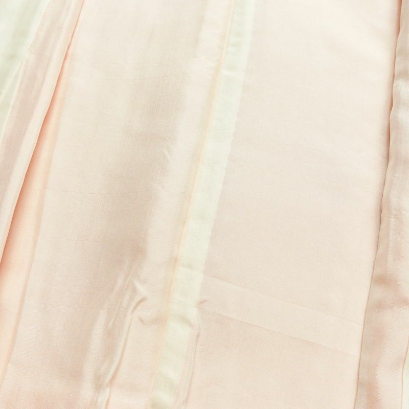 色無地 しつけ糸付き 正絹 木の葉・植物柄 袷仕立て 身丈160.5cm 裄丈64.5cm リサイクル着物 着物 フォーマル ピンク_画像19