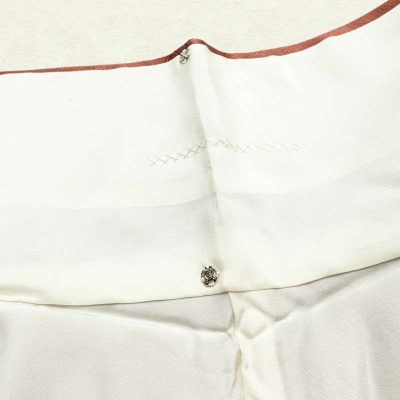 訪問着 しつけ糸付き 綸子 正絹 古典柄 袷仕立て 身丈156cm 裄丈64.5cm リサイクル着物 着物 箔 入学式 卒業式 結婚式 七五三 お宮参り フォーマル 小豆・エンジ_画像20