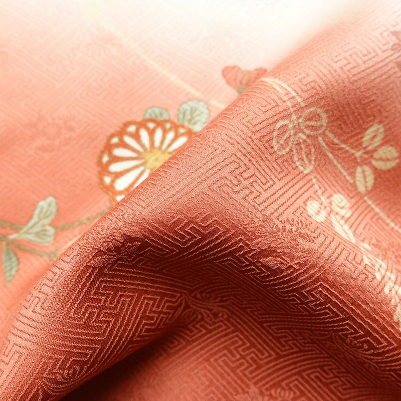 訪問着 良品 しつけ糸付き 綸子 正絹 花柄 袷仕立て 身丈161.5cm 裄丈66cm リサイクル着物 着物 箔 入学式 卒業式 七五三 お宮参り フォーマル 緑・うぐいす色_画像21