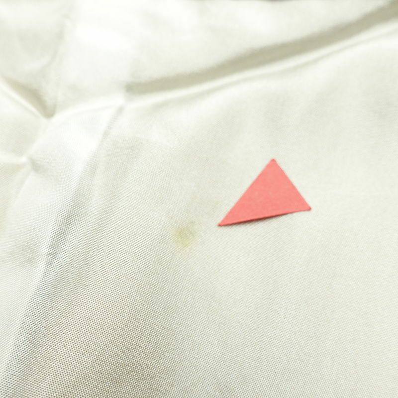 訪問着 正絹 木の葉・植物柄 袷仕立て 身丈157.5cm 裄丈63cm リサイクル着物 着物 刺繍 箔 入学式 卒業式 七五三 お宮参り フォーマル 黄・黄土色_画像21