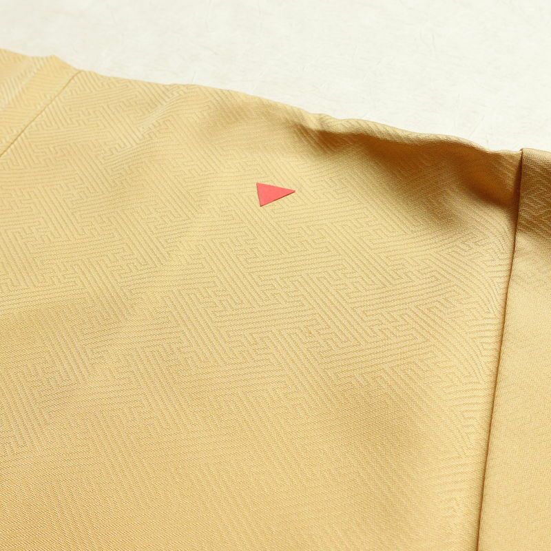 訪問着 正絹 古典柄 袷仕立て 身丈153cm 裄丈63cm リサイクル着物 着物 箔 金彩 入学式 卒業式 七五三 お宮参り フォーマル 上品 ベージュ_画像19