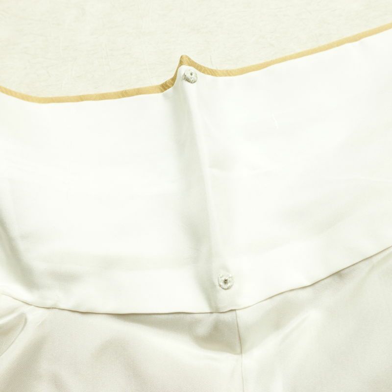 訪問着 正絹 古典柄 袷仕立て 身丈153cm 裄丈63cm リサイクル着物 着物 箔 金彩 入学式 卒業式 七五三 お宮参り フォーマル 上品 ベージュ_画像21