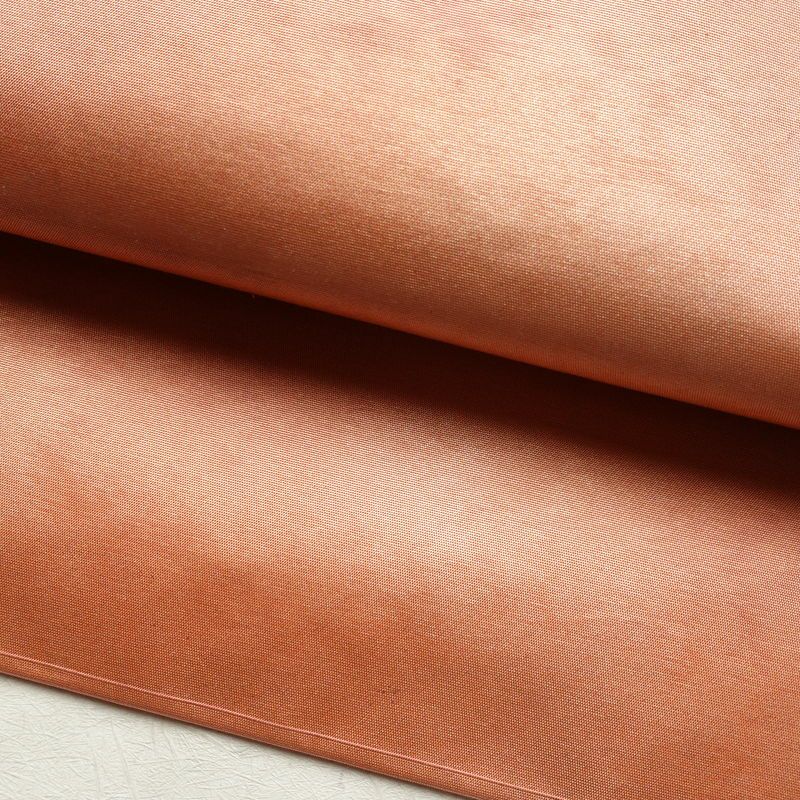 名古屋帯 太鼓柄 良品 正絹 幾何学柄・抽象柄 名古屋仕立て なごや帯 リサイクル帯 帯 箔 シンプル ピンク_画像8