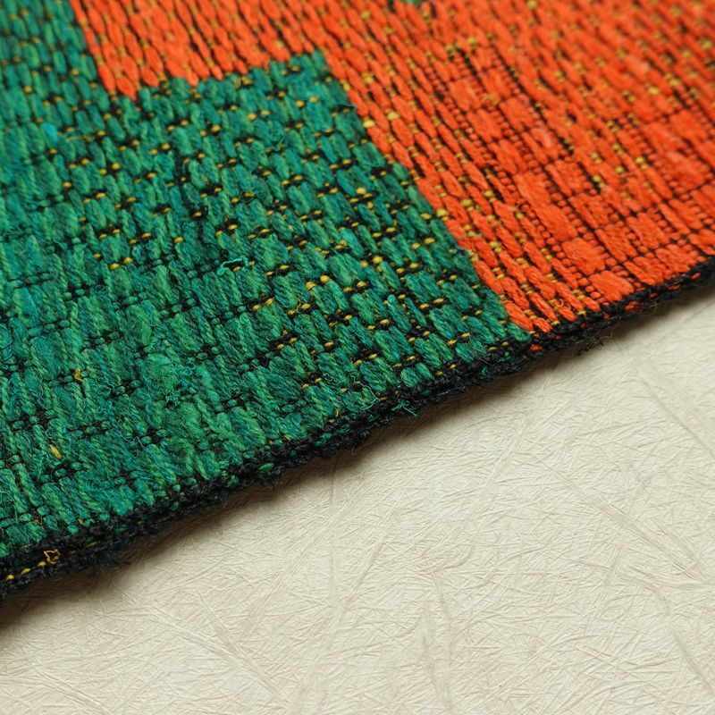 名古屋帯 太鼓柄 美品 正絹 幾何学柄・抽象柄 松葉仕立て なごや帯 リサイクル帯 帯 紬地 黒_画像12